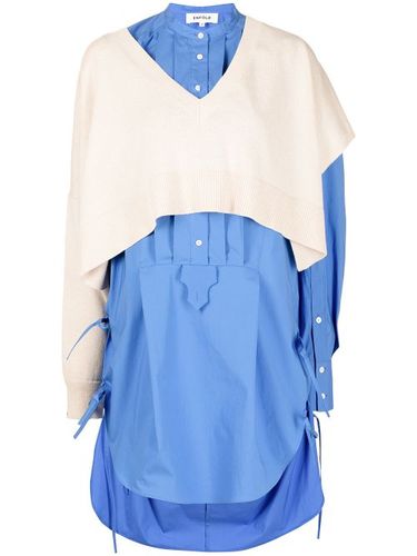 Enföld pull crop à col v - Bleu - Enföld - Modalova