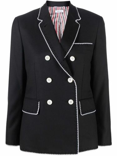 Manteau en laine à boutonnière croisée - Thom Browne - Modalova