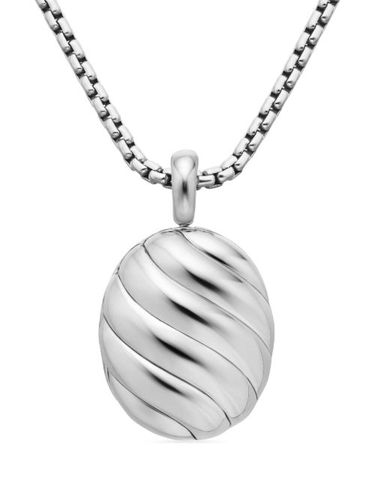 Médaillon Sculpted Cable en sterling (37 mm) - David Yurman - Modalova