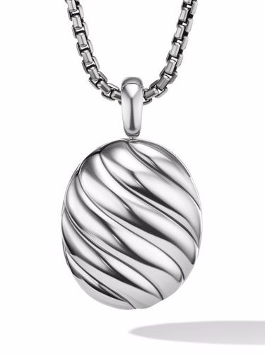 Médaillon Sculpted Cable en sterling (37 mm) - David Yurman - Modalova