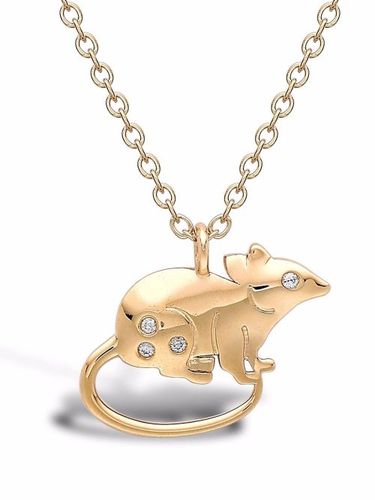 Collier en 18ct à pendentif Zodiac rat serti de diamants - Pragnell - Modalova