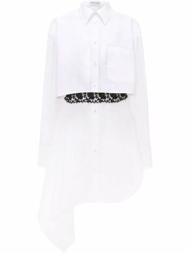 Robe-chemise à empiècements en dentelle - JW Anderson - Modalova