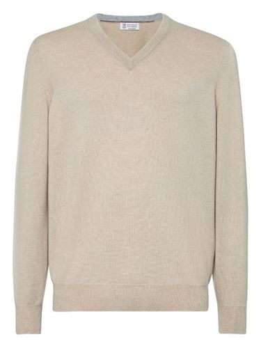 Pull en cachemire à manches longues - Brunello Cucinelli - Modalova