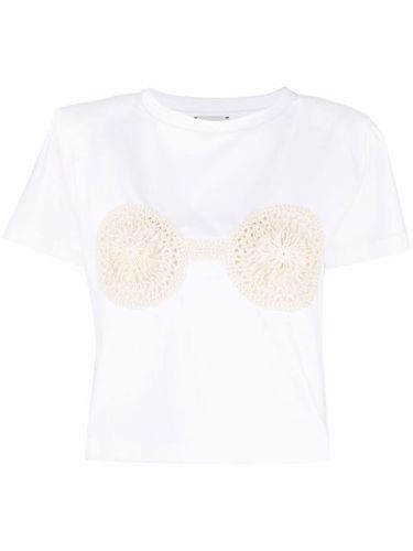 T-shirt à détails en crochet - Magda Butrym - Modalova