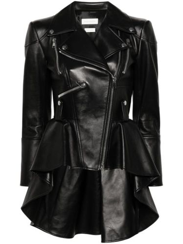 Veste de moto à ourlet péplum - Alexander McQueen - Modalova