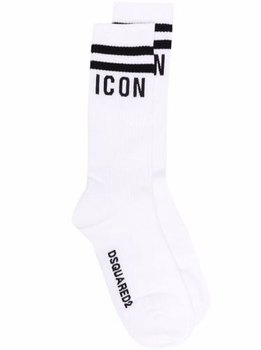 Chaussettes à logo intarsia - DSQUARED2 - Modalova