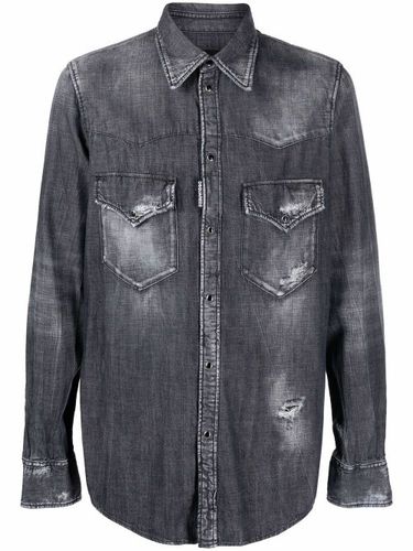 Chemise en jean à teinture foncée - DSQUARED2 - Modalova