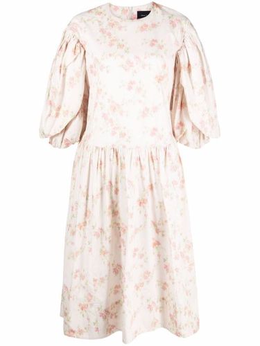 Robe fleurie à manches bouffantes - Simone Rocha - Modalova