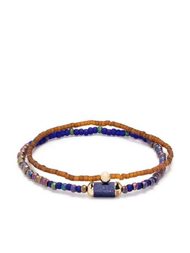 Bracelet en or 14ct serti de lapis lazuli - LUIS MORAIS - Modalova