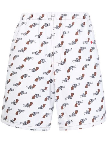 Short en jean à imprimé graphique - DUOltd - Modalova