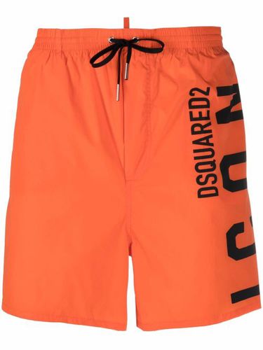 Short de bain à logo imprimé - DSQUARED2 - Modalova