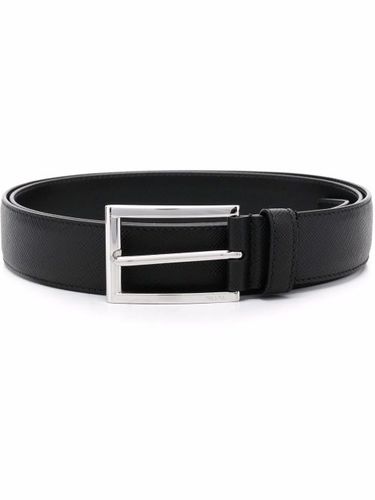 Ceinture en cuir à logo gravé - Prada - Modalova