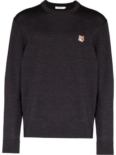 Pull en laine à patch logo - Maison Kitsuné - Modalova