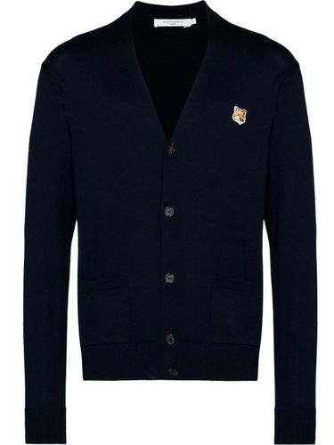 Cardigan à patch Fox - Maison Kitsuné - Modalova