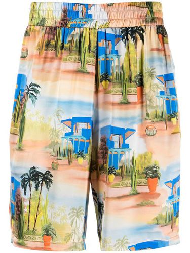 Short en soie à imprimé tropical - Les Benjamins - Modalova