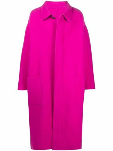 Manteau oversize boutonné en laine - AMI Paris - Modalova