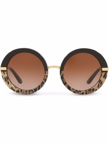 Lunettes de soleil à monture ronde - Dolce & Gabbana Eyewear - Modalova