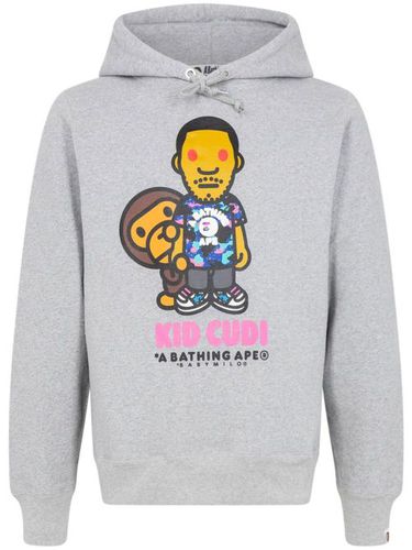 X Kid Cudi hoodie Baby Milo 'Grey' - A BATHING APE® - Modalova