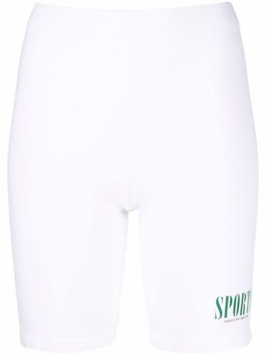 Short de cyclisme à logo imprimé - Sporty & Rich - Modalova