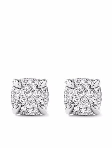 Puces d'oreilles Petite Chatelaine en sterling serties de diamants - David Yurman - Modalova