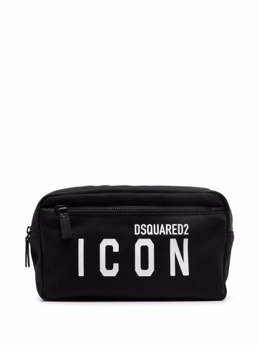 Trousse de toilette zippée à logo imprimé - DSQUARED2 - Modalova