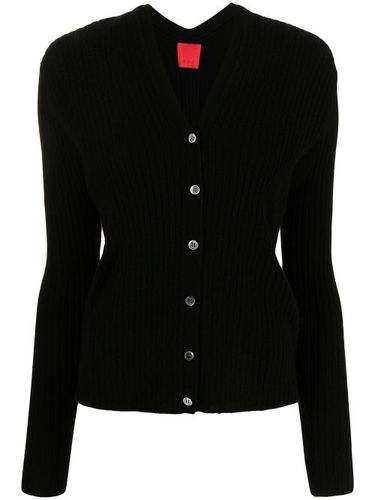 Cardigan crop Inez en maille nervurée - Cashmere In Love - Modalova