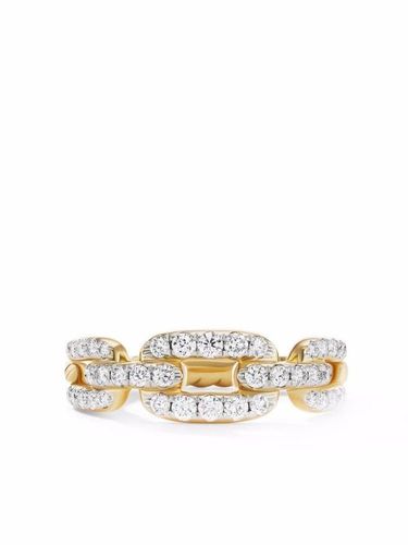 Bague Stax Chain Link en 18ct sertie de diamants - David Yurman - Modalova