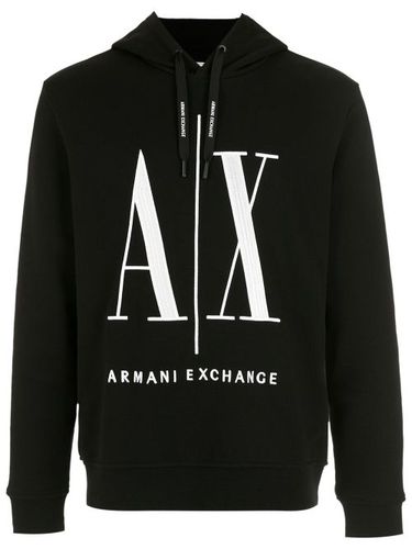 Hoodie à logo brodé - Armani Exchange - Modalova