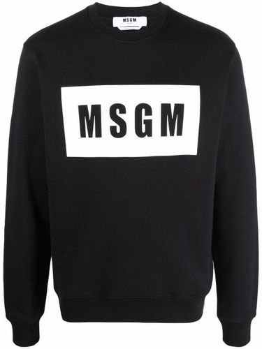 MSGM sweat à logo imprimé - Noir - MSGM - Modalova