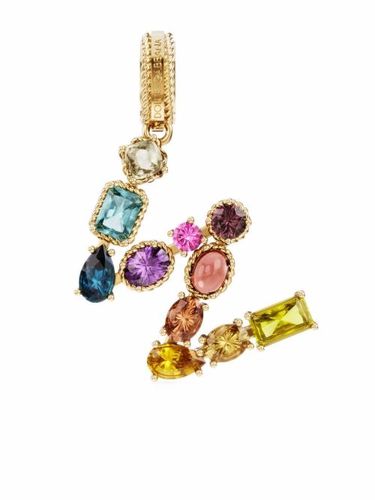 Pendentif W en 18ct orné de pierres variées - Dolce & Gabbana - Modalova