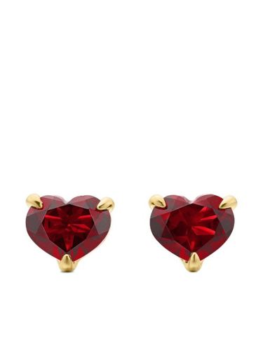 Puces d'oreilles Châtelaine Heart en 18ct serties de grenat (8 mm) - David Yurman - Modalova