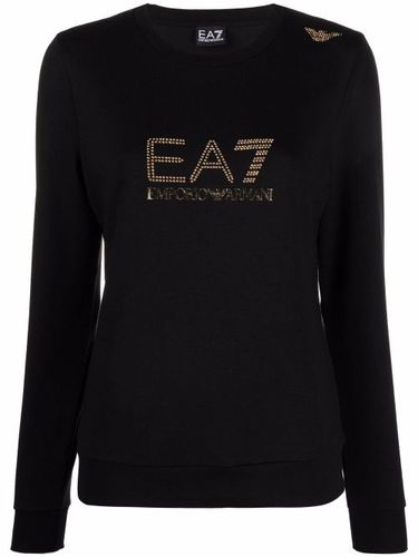 T-shirt à détails de clous - Ea7 Emporio Armani - Modalova