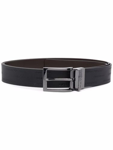 Ceinture à motif monogrammé embossé - Emporio Armani - Modalova