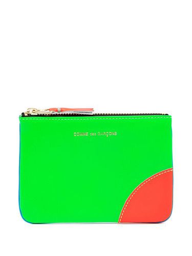 Pochette Super Fluo en cuir - Comme Des Garçons Wallet - Modalova