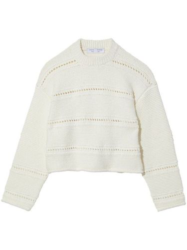 Pull crop en maille ajourée - Proenza Schouler White Label - Modalova