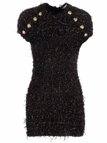 Robe courte brodée de sequins - Balmain - Modalova