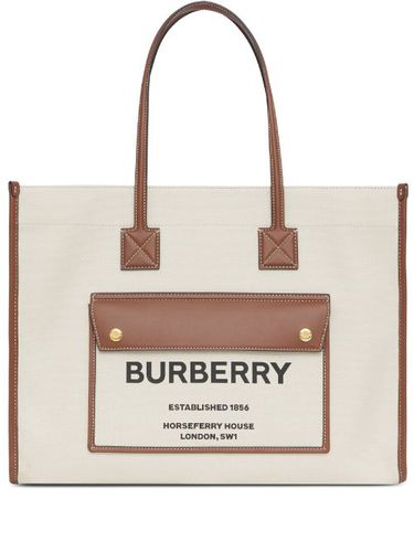 Sac cabas Freya médium bicolore - Burberry - Modalova