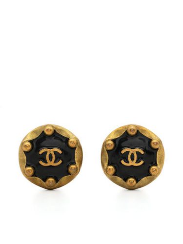 Boucles d'oreilles clip à logo CC (1994) - CHANEL Pre-Owned - Modalova