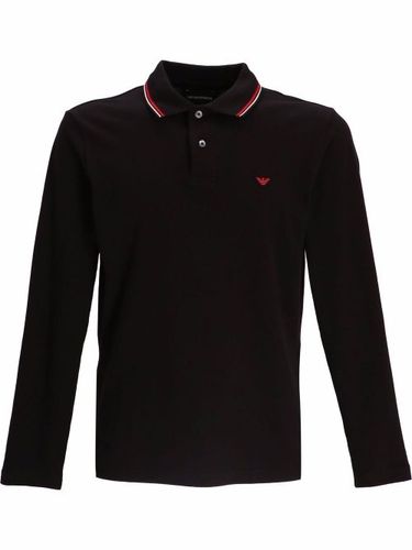 Polo à logo brodé - Emporio Armani - Modalova