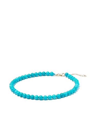 Bracelet cheville en 14ct serti de turquoise - Mateo - Modalova