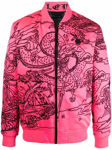 Veste bomber à motif tatouage brodé - Philipp Plein - Modalova