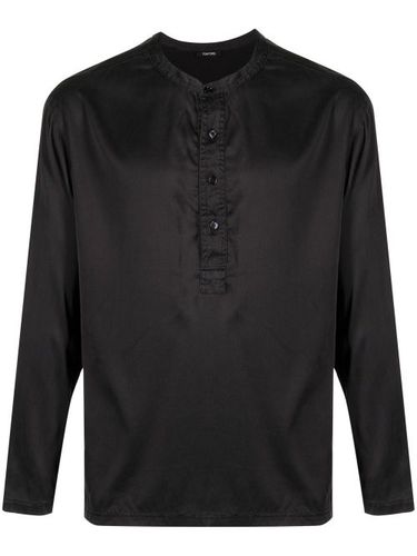 Chemise en lin à col boutonné - TOM FORD - Modalova