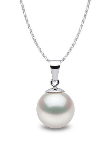 Collier en or blanc 18ct à pendentif en perle de mer du sud 9 mm - Yoko London - Modalova