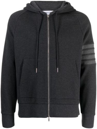 Hoodie zippé à détail 4 bandes signature - Thom Browne - Modalova