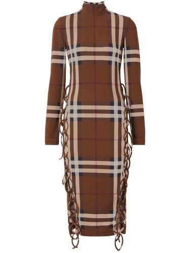 Robe mi-longue à carreaux - Burberry - Modalova