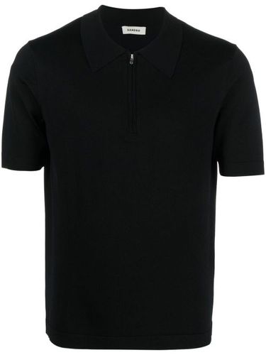 SANDRO polo à col zippé - Noir - SANDRO - Modalova