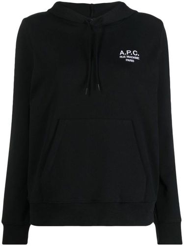 A.P.C. hoodie à logo brodé - Noir - A.P.C. - Modalova