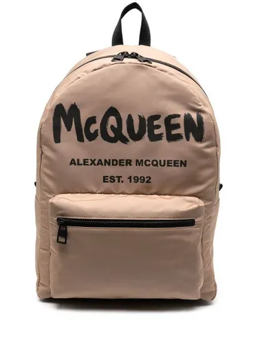 Sac à dos à logo imprimé - Alexander McQueen - Modalova