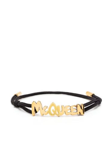 Bracelet ajustable à logo lettre - Alexander McQueen - Modalova