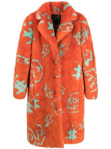 Veste monogrammée en fourrure artificielle - Philipp Plein - Modalova